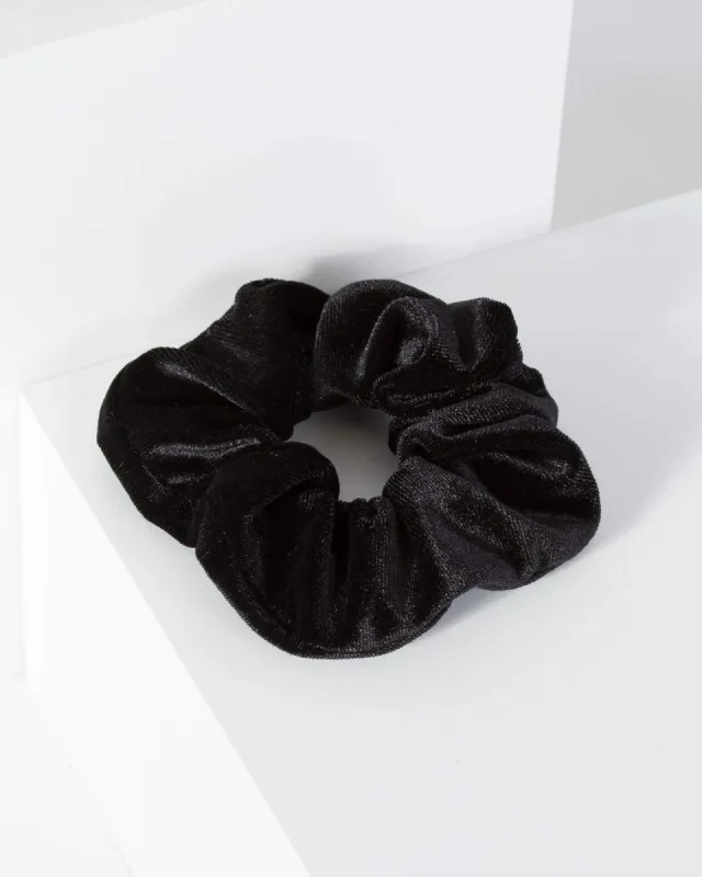 Black Small Velvet Scrunchie sold by Collete Hayman