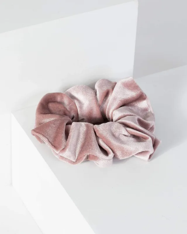 Pink Medium Single Velvet Scrunchie sold by Collete Hayman