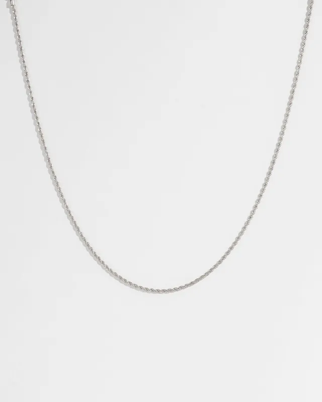 Silver 48cm Rope Chain Necklace sold by Collete Hayman