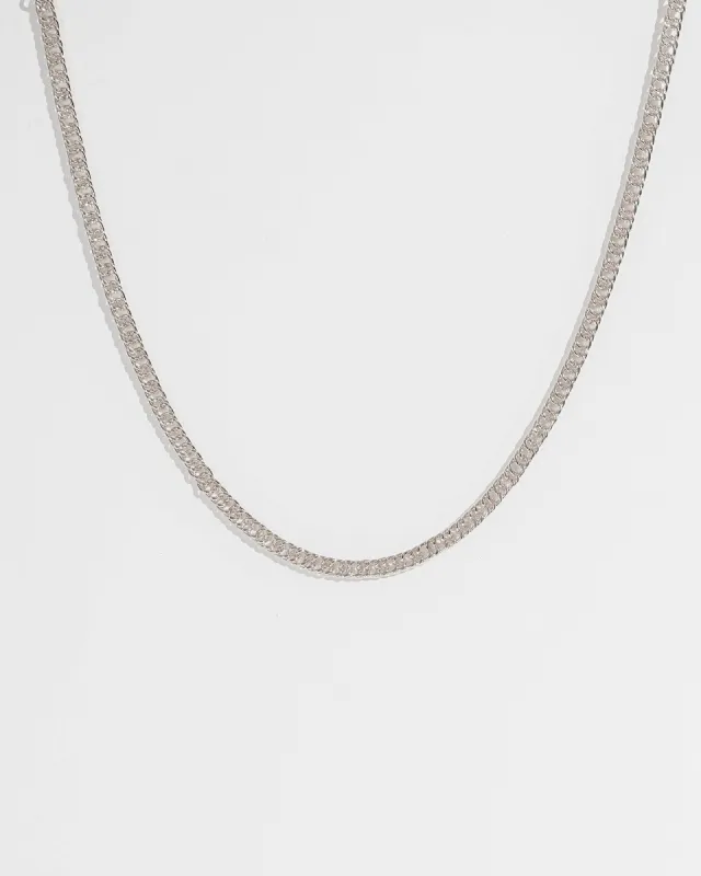 Silver 42cm Double Curb Chain Necklace sold by Collete Hayman
