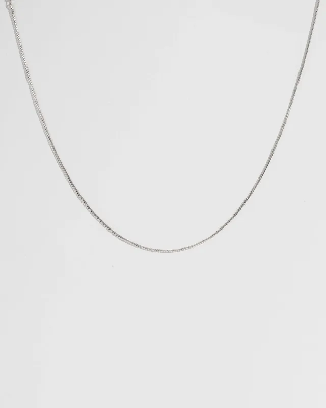 Silver 42cm Fine Box Chain Necklace sold by Collete Hayman