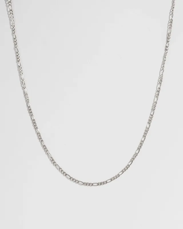 Silver 54cm Figaro Chain Necklace sold by Collete Hayman