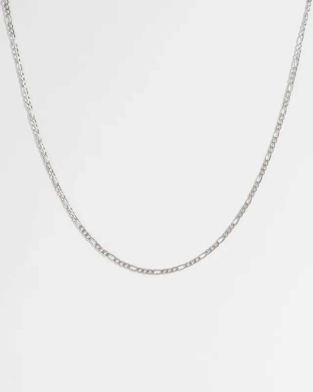 Silver 48cm Figaro Chain Necklace sold by Collete Hayman