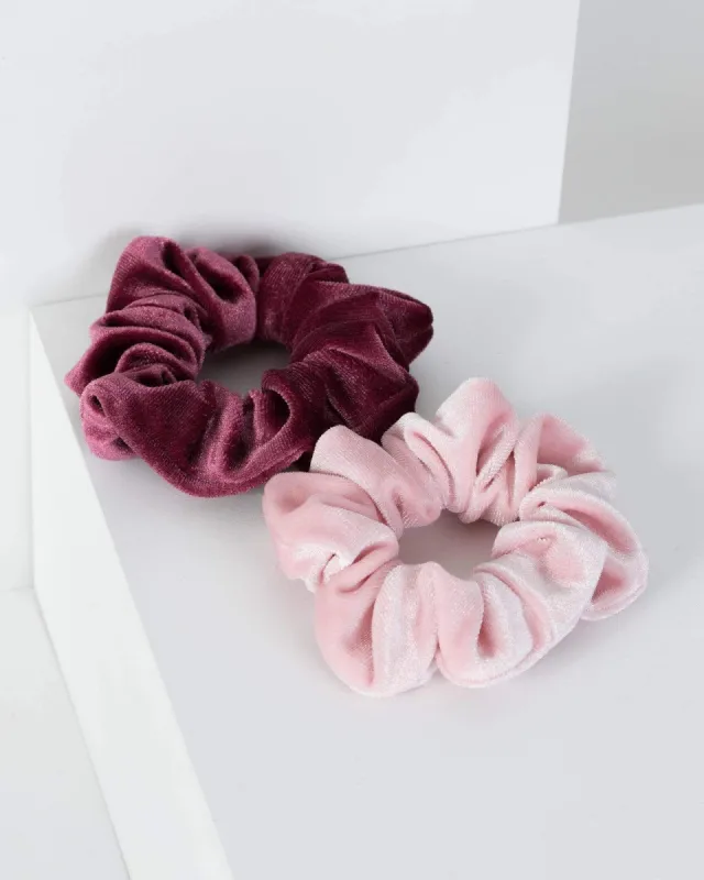Pink Velvet Scrunchie Pack sold by Collete Hayman
