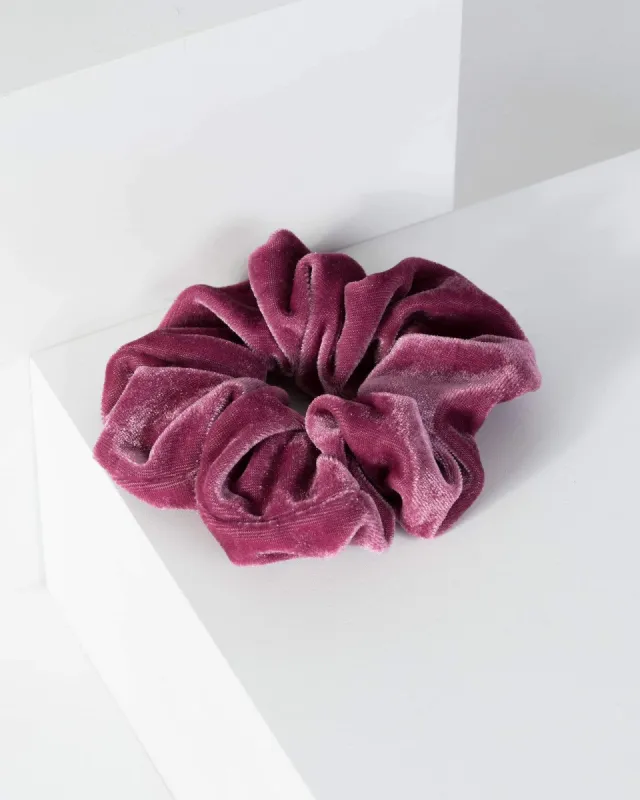 Purple Velvet Large Scrunchie sold by Collete Hayman