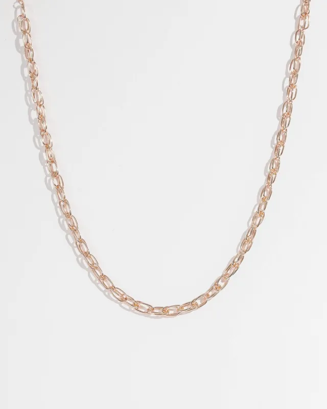 Rose Gold 54cm Oval Link Chain Necklace sold by Collete Hayman