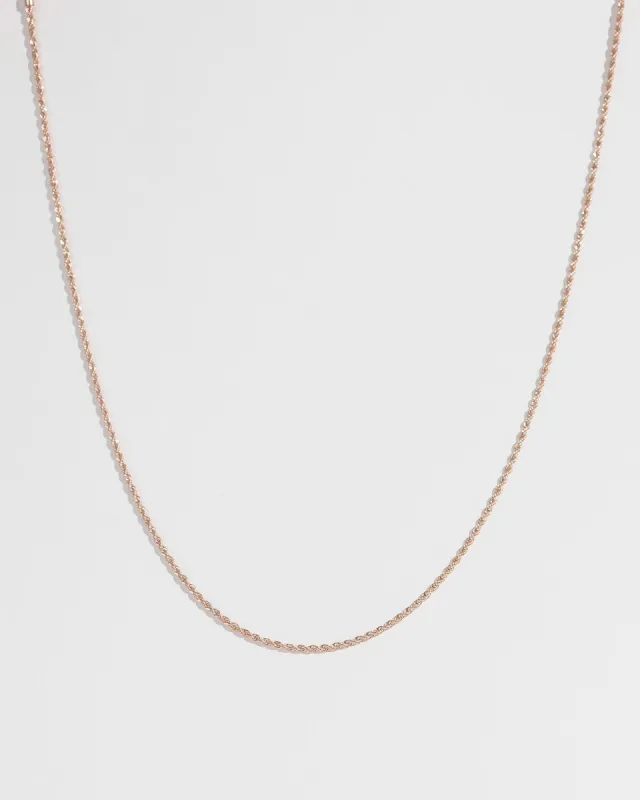 Rose Gold 54cm Rope Chain Necklace sold by Collete Hayman