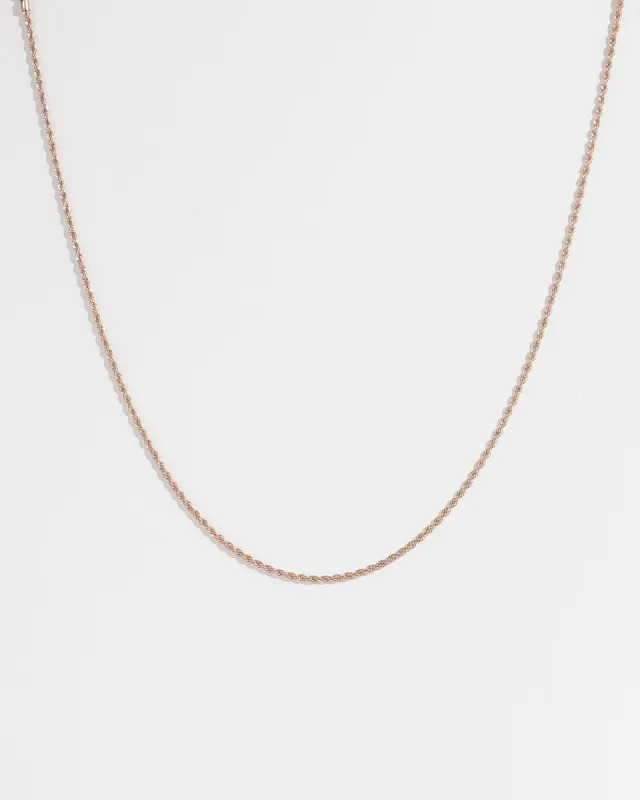 Rose Gold 48cm Rope Chain Necklace sold by Collete Hayman