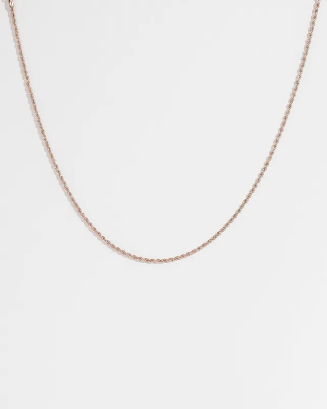 Rose Gold 42cm Rope Chain Necklace sold by Collete Hayman