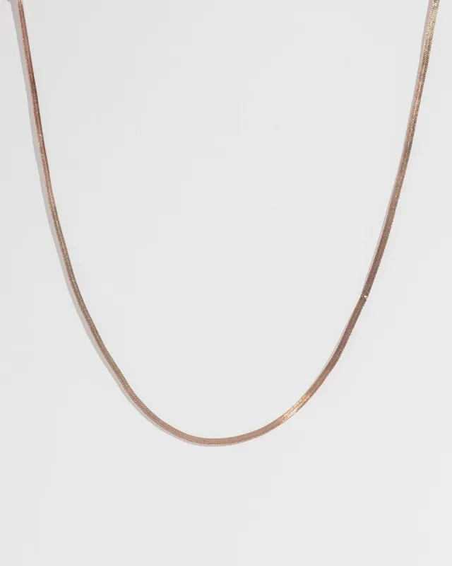Rose Gold 54cm Snake Chain Necklace sold by Collete Hayman
