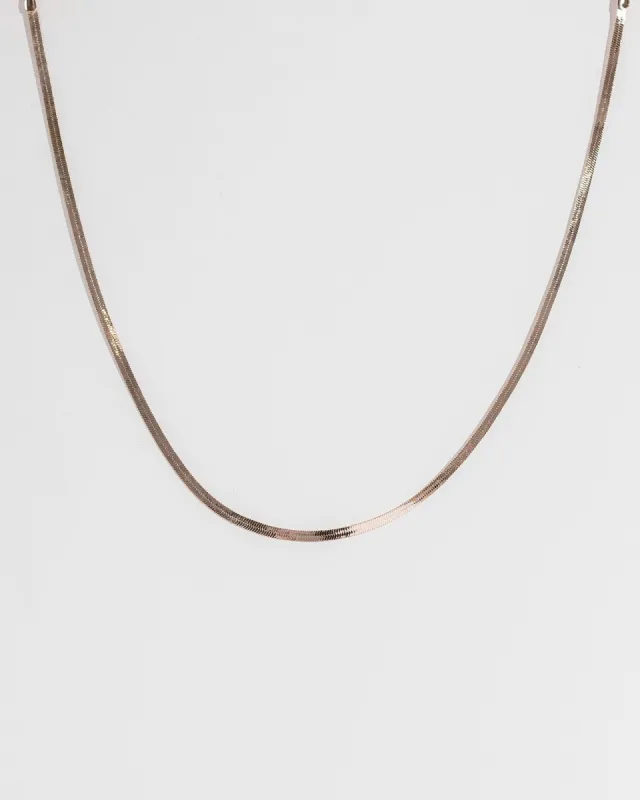 Rose Gold 48cm Snake Chain Necklace sold by Collete Hayman
