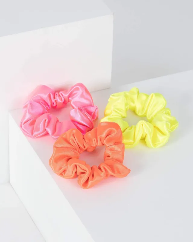 Multi Colour Neon Scrunchie Pack sold by Collete Hayman