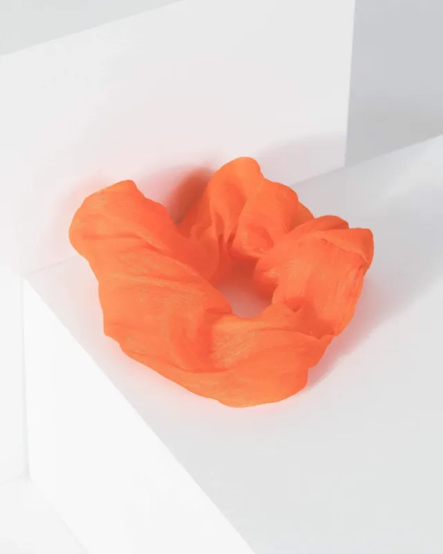 Orange Small Cloth Scrunchie sold by Collete Hayman