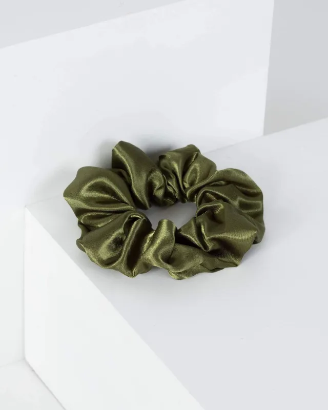 Green Satin Scrunchie sold by Collete Hayman