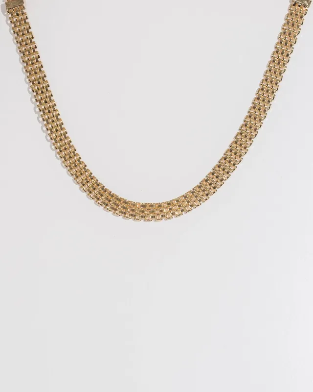 Gold Wide Chain Link Necklace sold by Collete Hayman