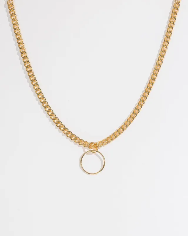 Gold Chunky Chain Loop Necklace sold by Collete Hayman