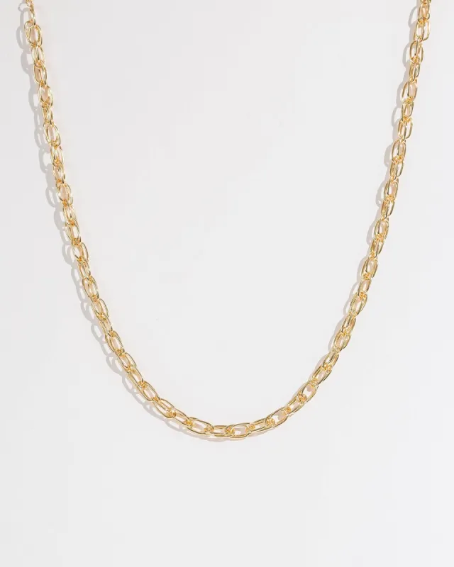 Gold 54cm Oval Link Chain Necklace sold by Collete Hayman