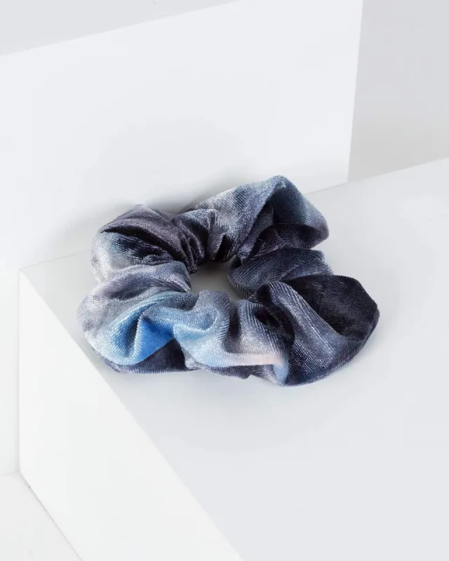 Blue Velvet Tie Dye Scrunchie sold by Collete Hayman