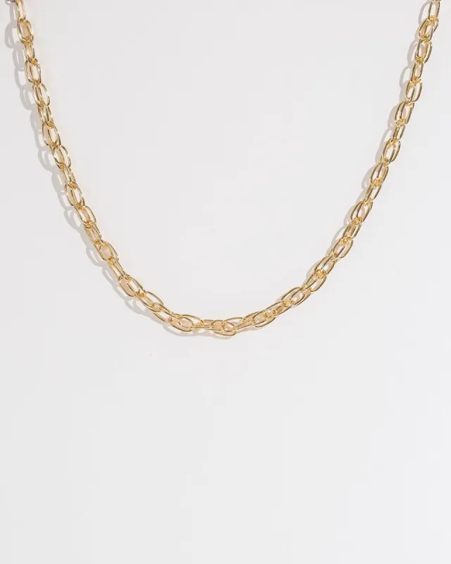 Gold 42cm Oval Link Chain Necklace sold by Collete Hayman