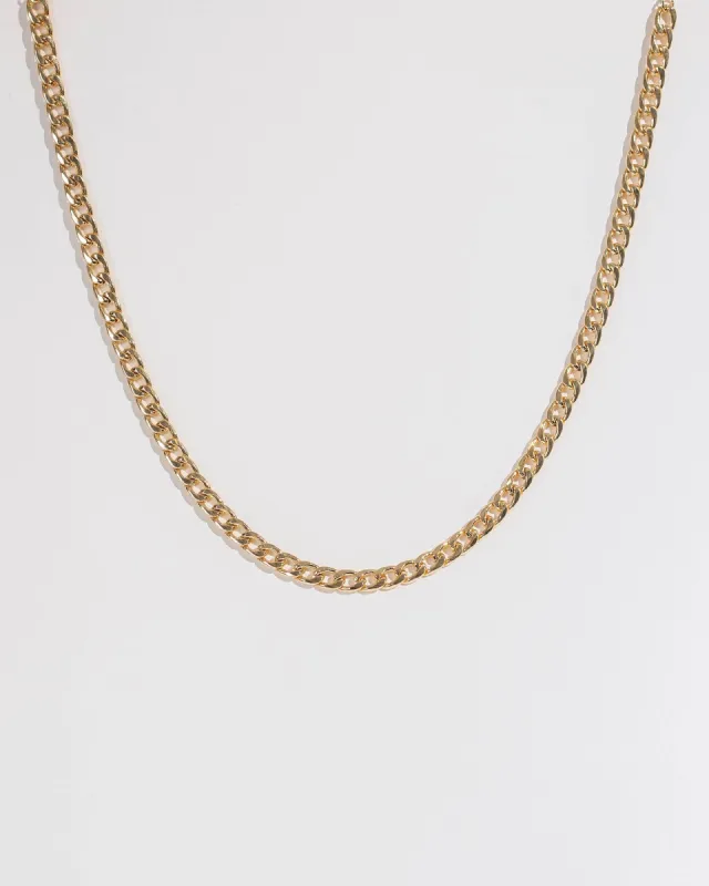 Gold 48cm Curb Chain Necklace sold by Collete Hayman