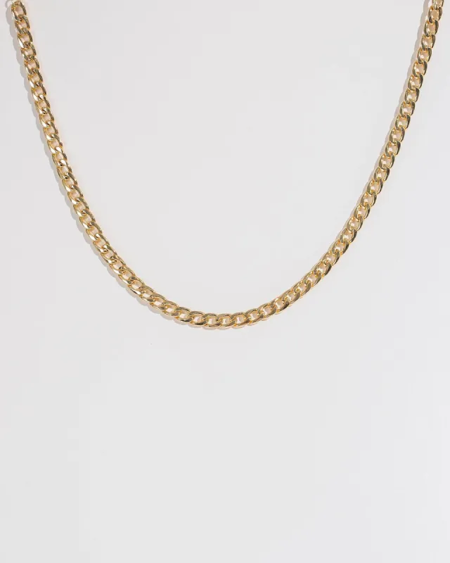 Gold 42cm Curb Chain Necklace sold by Collete Hayman