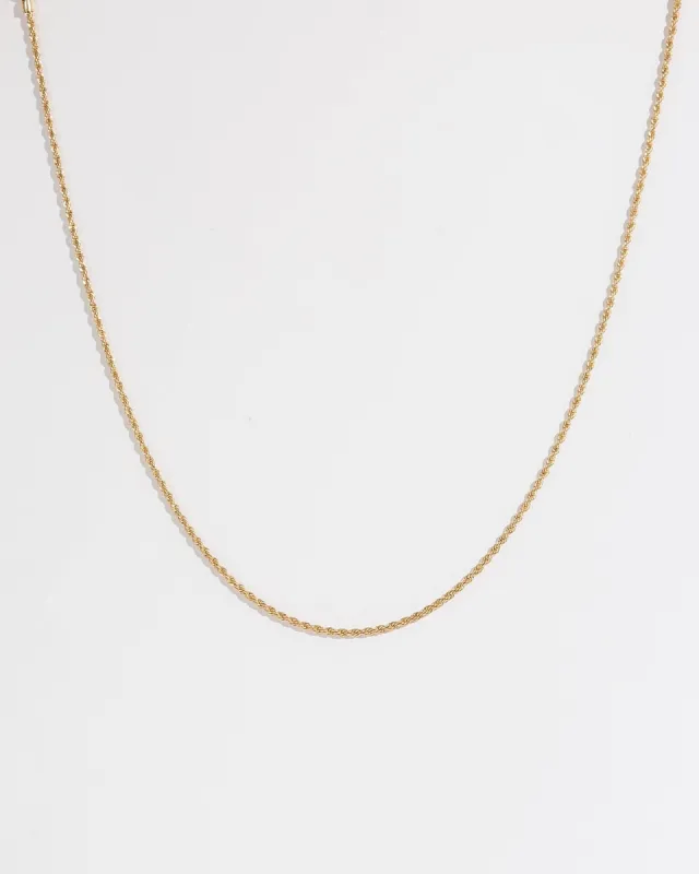 Gold 48cm Rope Chain Necklace sold by Collete Hayman