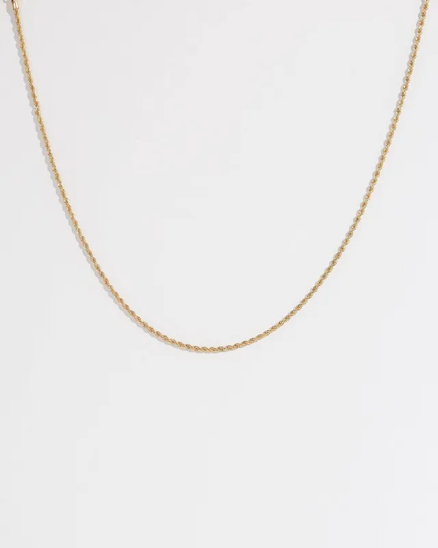 Gold 42cm Rope Chain Necklace sold by Collete Hayman