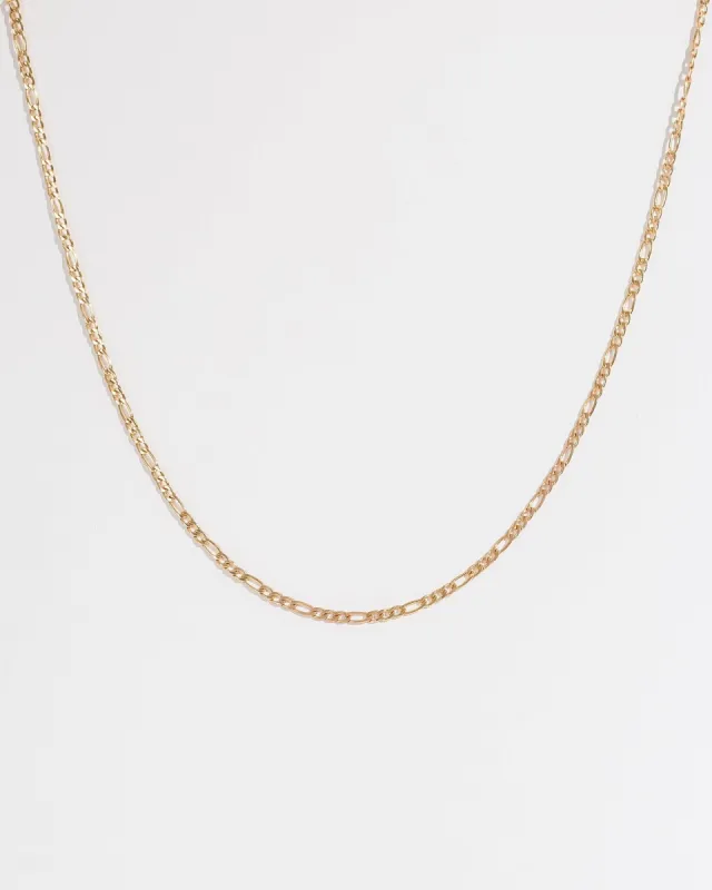 Gold 48cm Figaro Chain Necklace sold by Collete Hayman