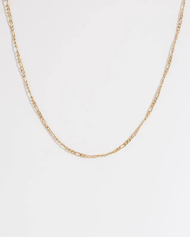 Gold 42cm Figaro Chain Necklace sold by Collete Hayman