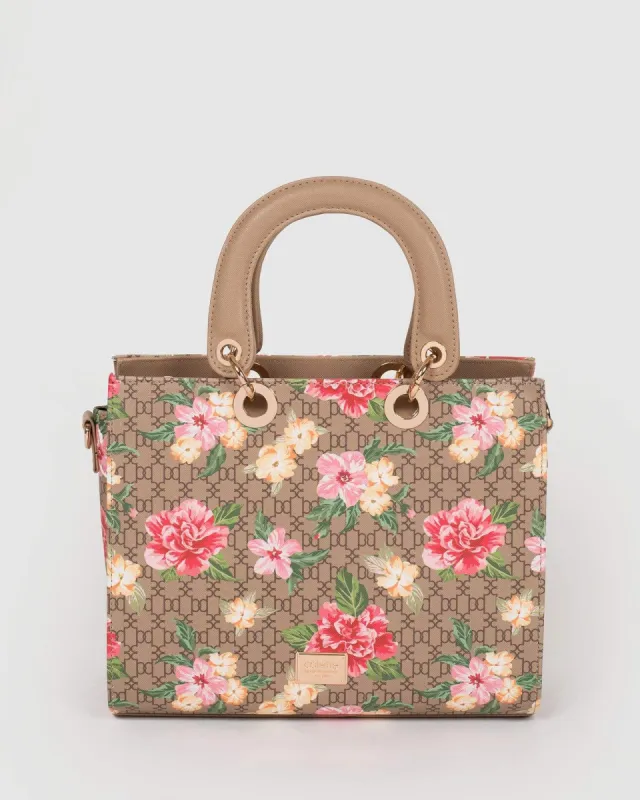 Monogram Ella Floral Tote Bag sold by Collete Hayman