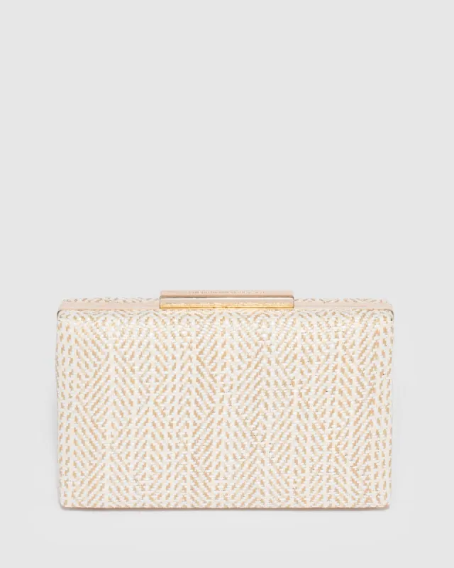 Natural Jaimi Clutch Bag sold by Collete Hayman