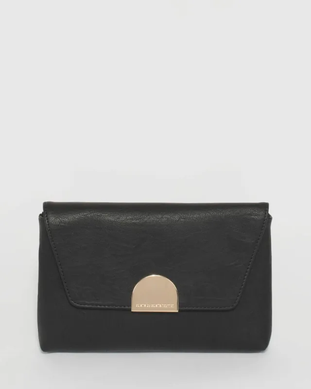 Black Luna Eve Clutch Bag sold by Collete Hayman