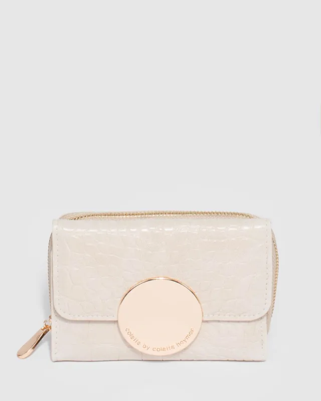 Ivory Chloe Disc Wallet sold by Collete Hayman
