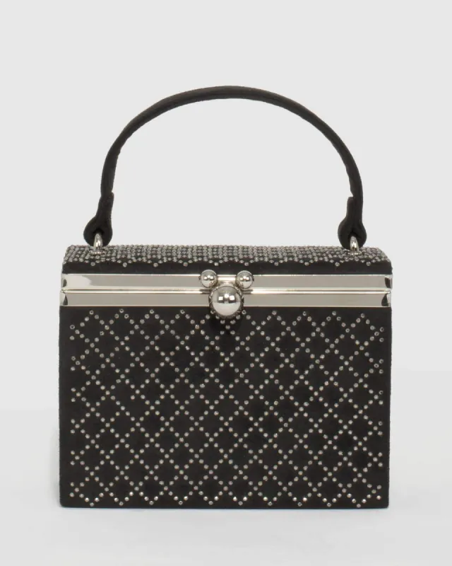 Black Iris Cube Eve Bag sold by Collete Hayman