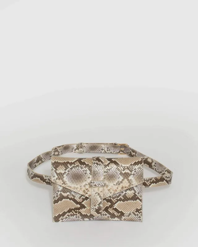 Python Kelly Envelope Bumbag sold by Collete Hayman