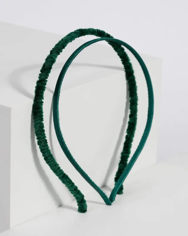 Emerald Mixed Thin Headband sold by Collete Hayman