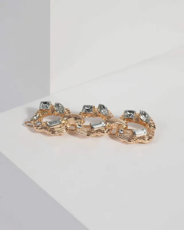 Crystal Textured Circle Stones Clip sold by Collete Hayman