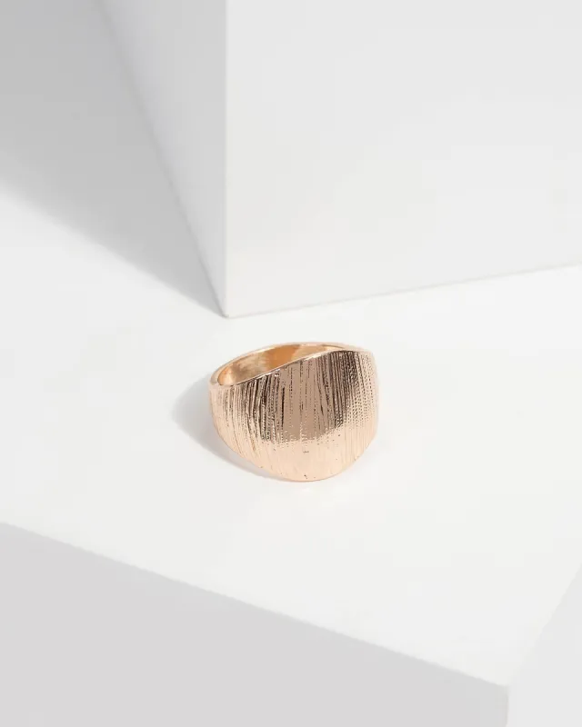 Gold Brushed Metal Ring sold by Collete Hayman