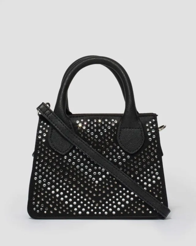 Black Sibel Sparkle Mini Bag sold by Collete Hayman