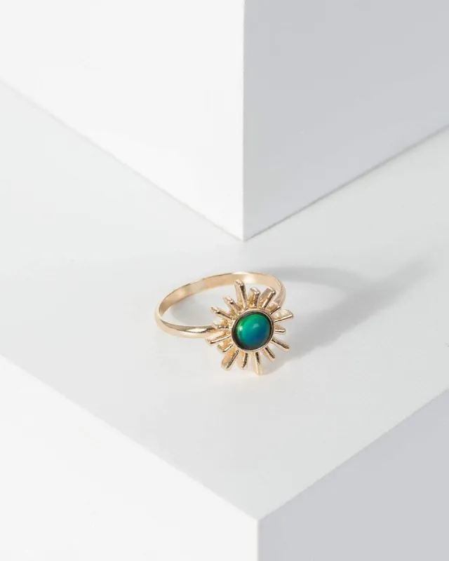 Gold Sun Fine Mood Ring sold by Collete Hayman