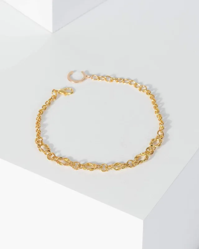 Gold Irregular Chain Bracelet sold by Collete Hayman