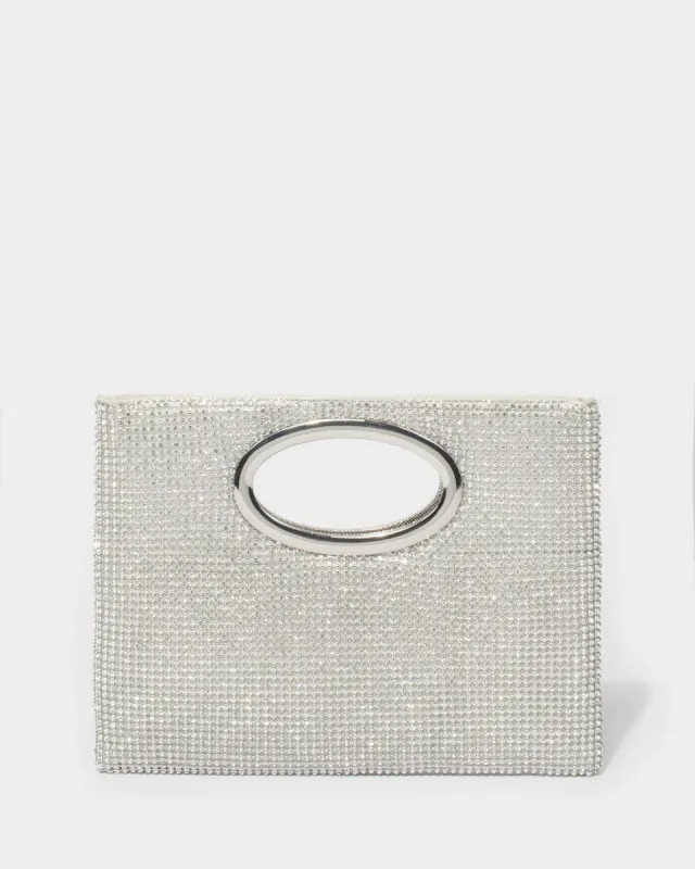 Silver Esme Clutch Bag sold by Collete Hayman