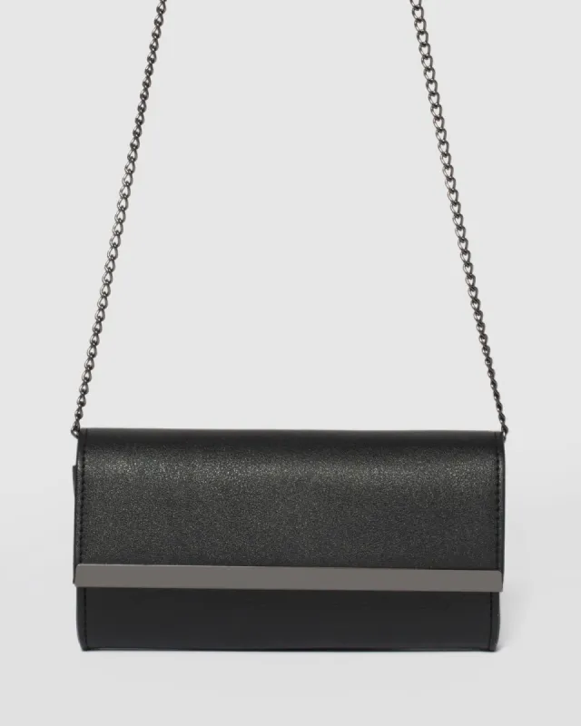 Black Gigi Clutch Bag sold by Collete Hayman