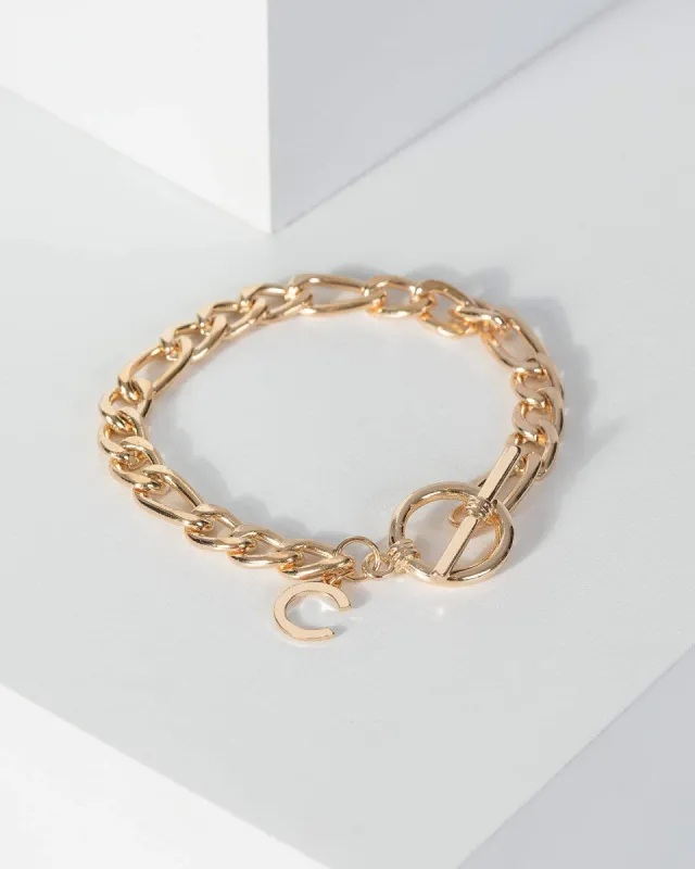 Gold Chunky Chain Bracelet sold by Collete Hayman