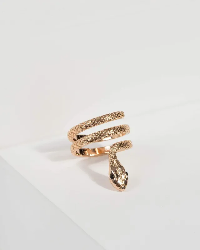 Gold Wrap Snake Pinky Ring sold by Collete Hayman