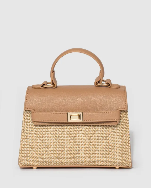 Nude Lareina Top Handle Mini Bag sold by Collete Hayman
