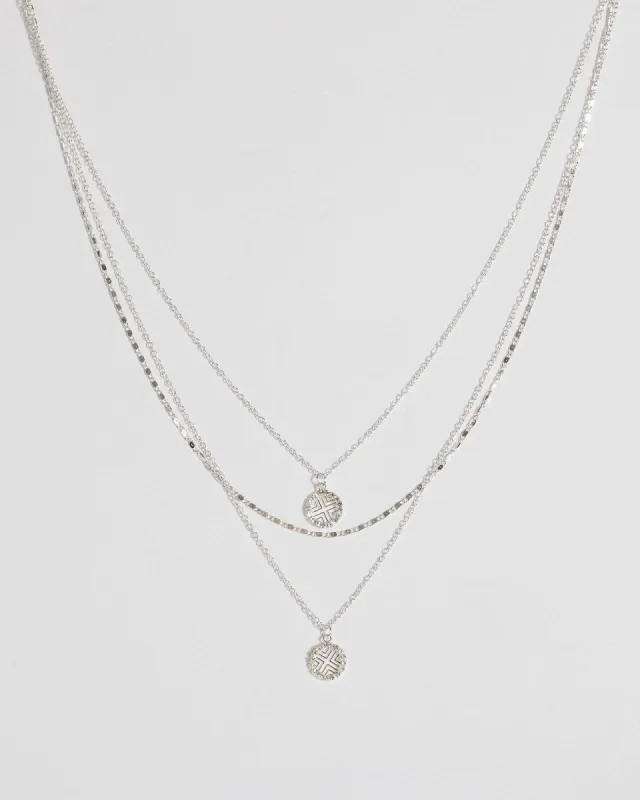 Silver Fine Cross Multi Necklace sold by Collete Hayman