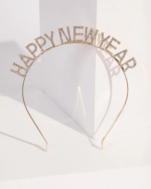 Crystal Happy New Year Headband made by Collete Hayman