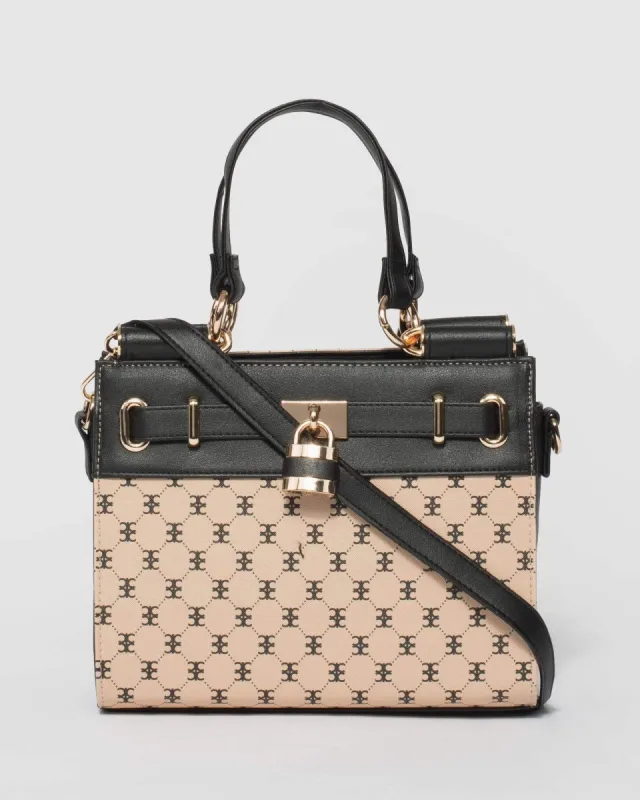 Multi Stephanie Small Lock Tote Bag sold by Collete Hayman
