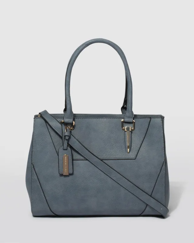 Blue Demi Tag Tote Bag sold by Collete Hayman